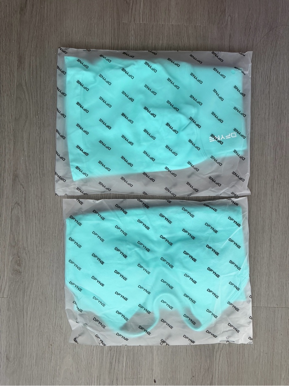 DFYNE mint/teal impact strappy longline top and short set - Picture 3 of 3